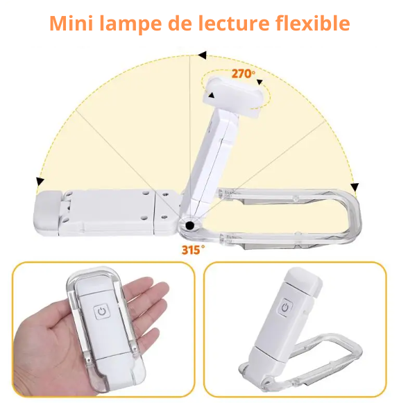 Petite lampe de lecture rechargeable